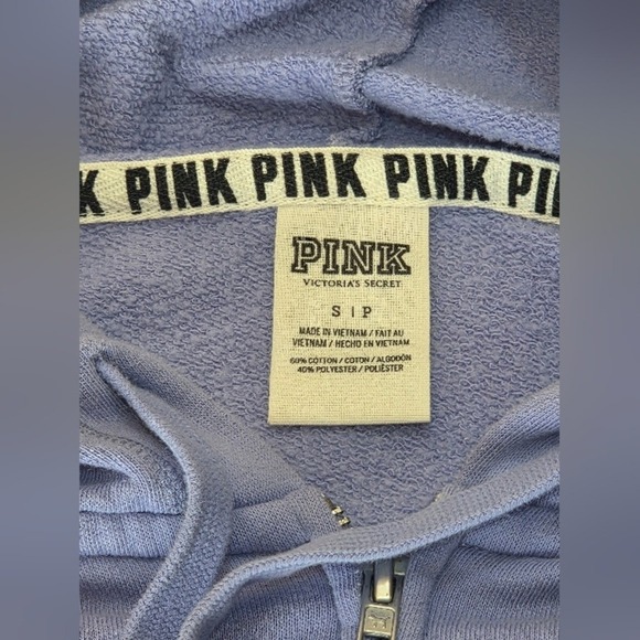 Victoria's Secret PINK Lavender Full Zip Hoodie Women's Small - Picture 3 of 8